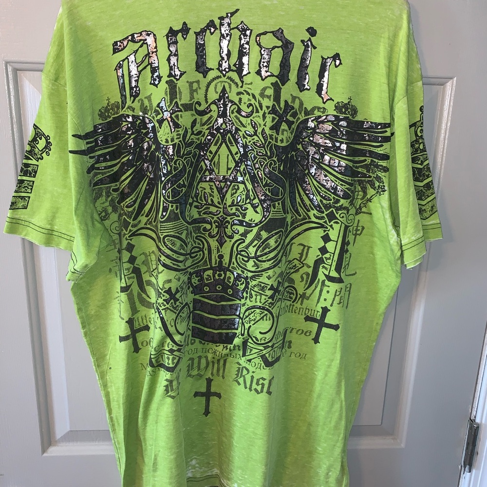 Archaic Affliction Neon Green Graphic Tee - Picture 2 of 5